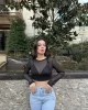 Tül Crop