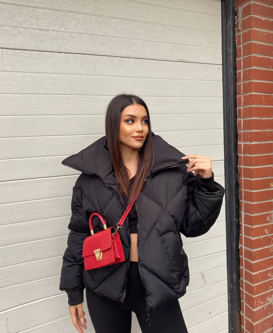 Baklava Desen Oversized Mont
