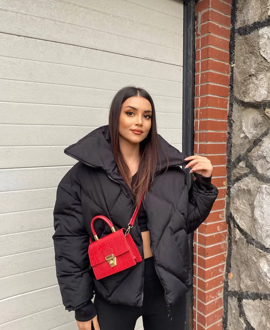 Baklava Desen Oversized Mont
