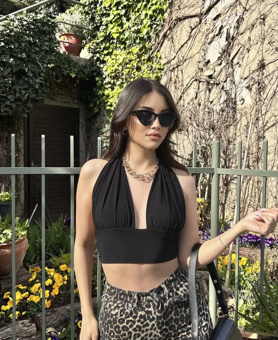 Kelly Bağlamalı Crop