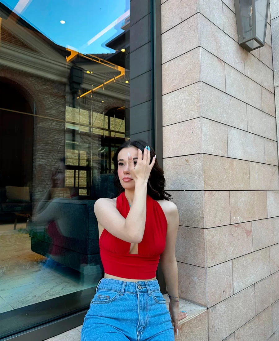 Kelly Bağlamalı Crop