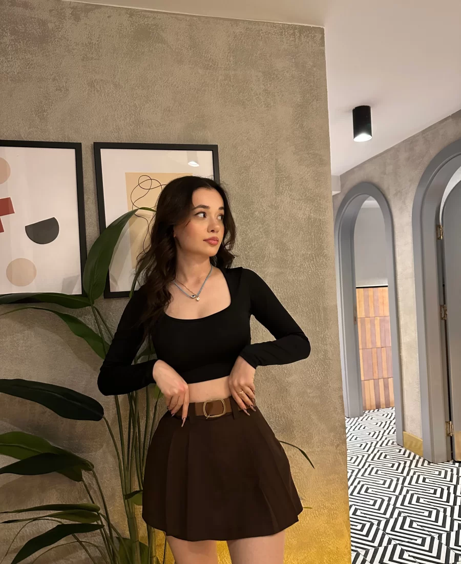 Kemerli Şort Etek
