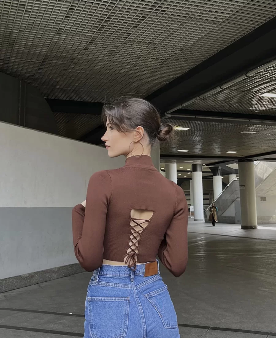 Sırt Bağlamalı Balıkçı Triko