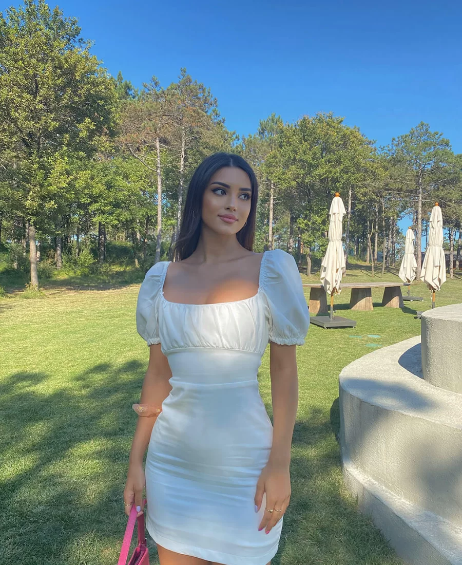 Eliza Sırt Dekolte Elbise