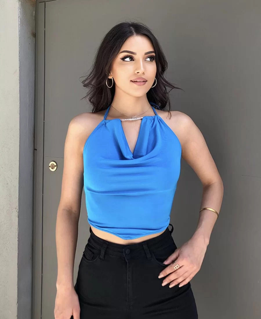 Liana Sırt Dekolte Crop