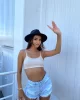 Allison Sırt Dekolte Crop