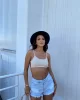 Allison Sırt Dekolte Crop