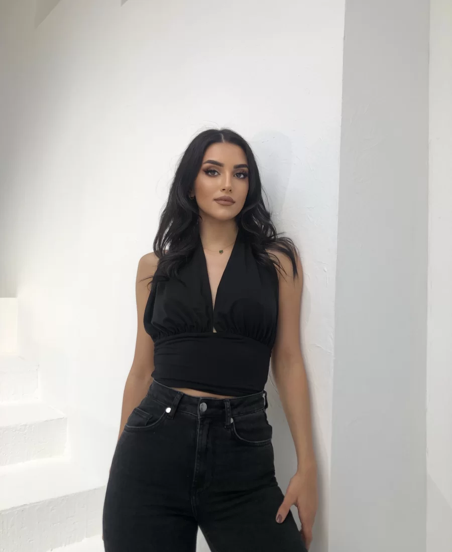 Lefty Sırt Dekolte Crop