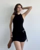 Aksesuarlı Halter Elbise