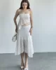 Asimetrik Dantelli Crop Takım