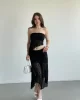 Asimetrik Dantelli Crop Takım
