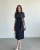 Bel Bağlamalı Modal Elbise