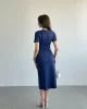 Bel Bağlamalı Modal Elbise