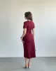 Bel Bağlamalı Modal Elbise