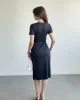 Bel Bağlamalı Modal Elbise
