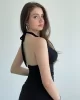 Bel Tokalı Halter Bluz
