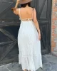 Beyaz Uzun Astarlı Elbise