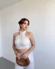 Boyundan Bağlamalı Keten Takım