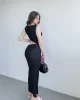 Brenda Gofre Premium Bel Dekolteli Elbİse