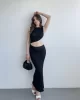 Brenda Gofre Premium Bel Dekolteli Elbİse