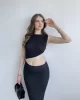 Brenda Gofre Premium Bel Dekolteli Elbİse