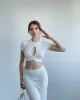 Bubble Dekolteli Crop
