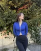 Çift Fermuar Dalgıç Crop