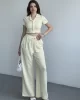 Çizgili Pantolon Crop Takım