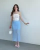 Dantel Astarlı Etek
