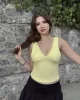 Dantel Detay Gofre Crop