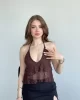 Dantel Halter Bluz