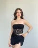 Dantelli Asimetrik Crop