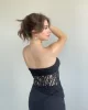 Dantelli Asimetrik Crop