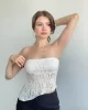 Dantelli Asimetrik Crop