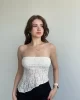 Dantelli Asimetrik Crop