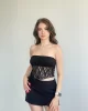 Dantelli Asimetrik Crop