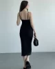 Degaje Dantelli Uzun Elbise