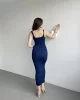 Fitilli Kumaş Askılı Elbise