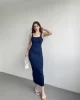 Fitilli Kumaş Askılı Elbise