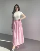 Garnili Terikoton Uzun Elbise