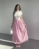 Garnili Terikoton Uzun Elbise
