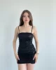 Glassfoil Büzgülü Elbise