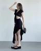 Gofre Bağlamalı Asimetrik Takım