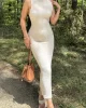 Gofre Omuz Detaylı Elbise