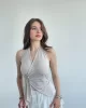 Halter Tokalı Sandy Bluz