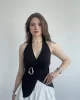 Halter Tokalı Sandy Bluz