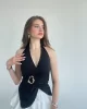 Halter Tokalı Sandy Bluz