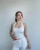 Halter Yaka Pantolon Takım
