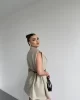 İnce Kemerli Oversize Yelek