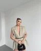 İnce Kemerli Oversize Yelek